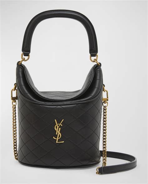 ysl gaby bucket|Saint Laurent Gaby Mini Leather Bucket Bag .